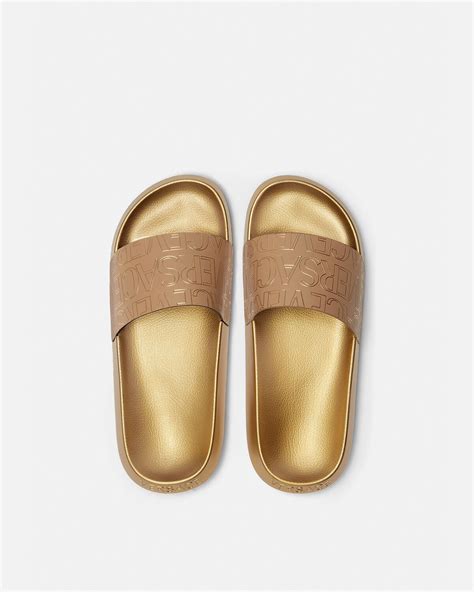 versace slides gold replica|versace heels on sale.